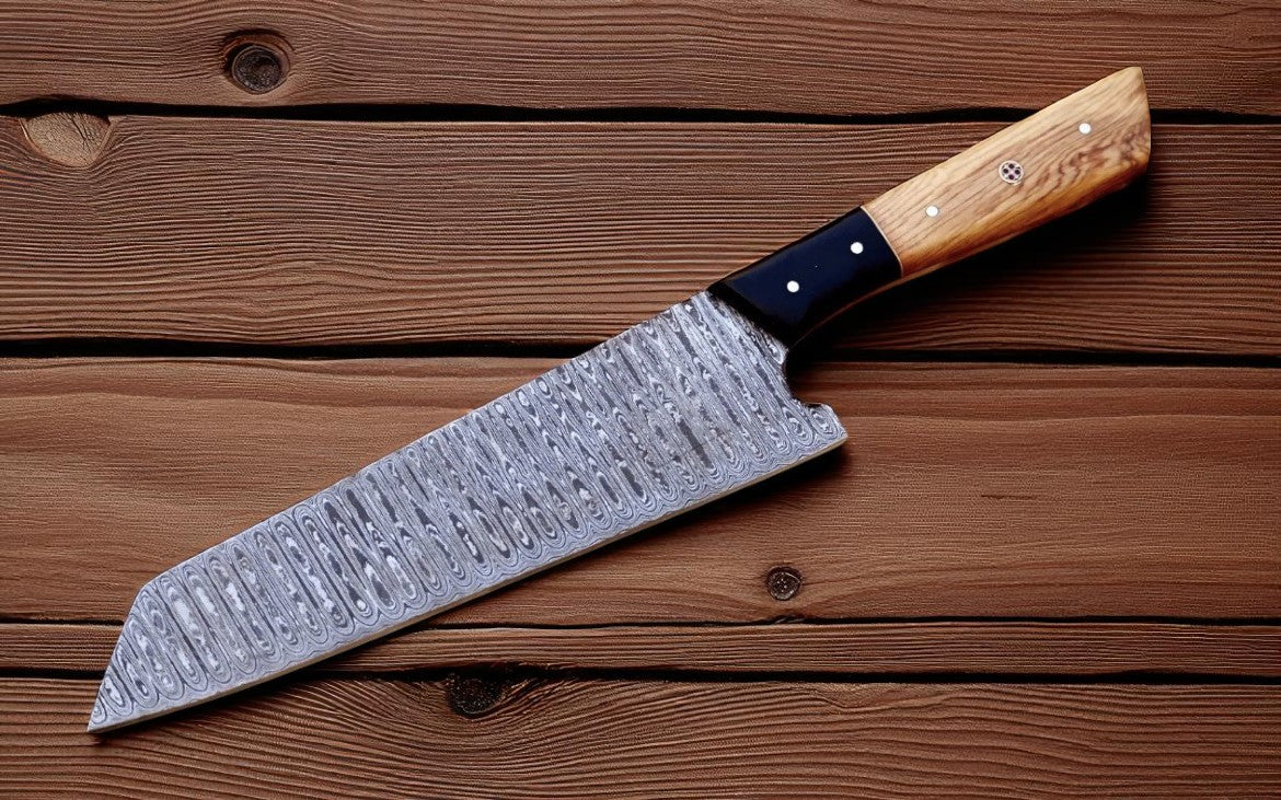 Damascus Chef Knife Handmade