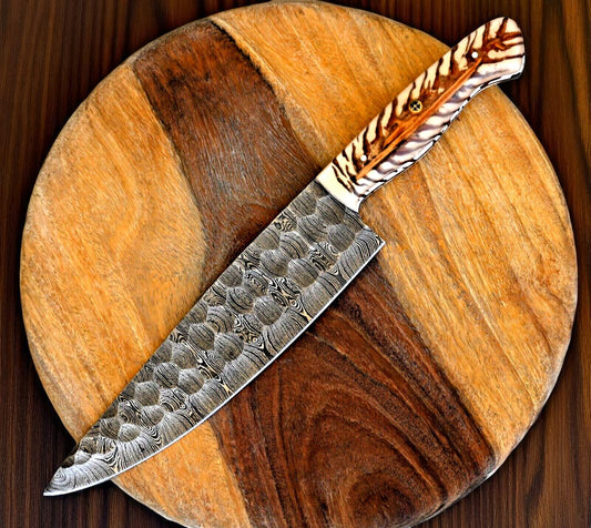 damascus steel kitchen knife