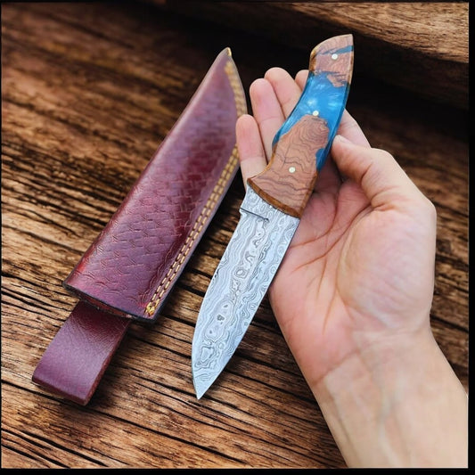 damascus hunting knives