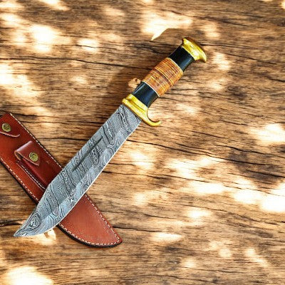 damascus hunting knives