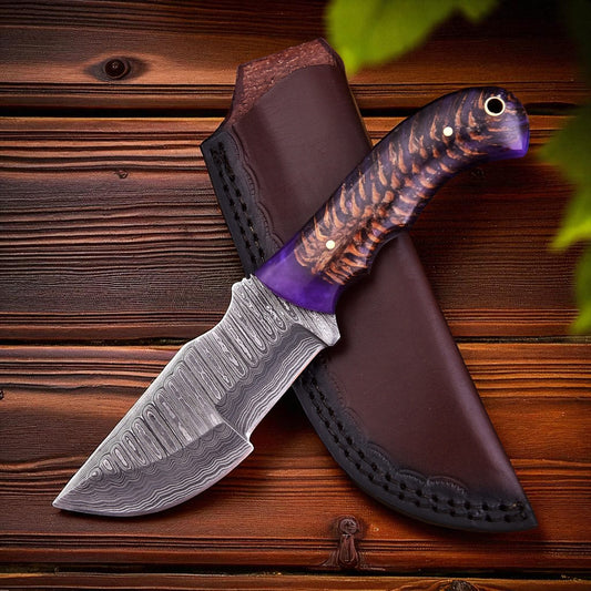 damascus hunting knives