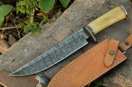 sharp Bowie knife for hunting