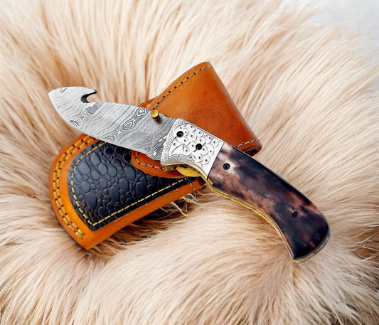 damascus folding knife