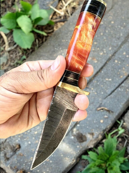 damascus steel knife hunting