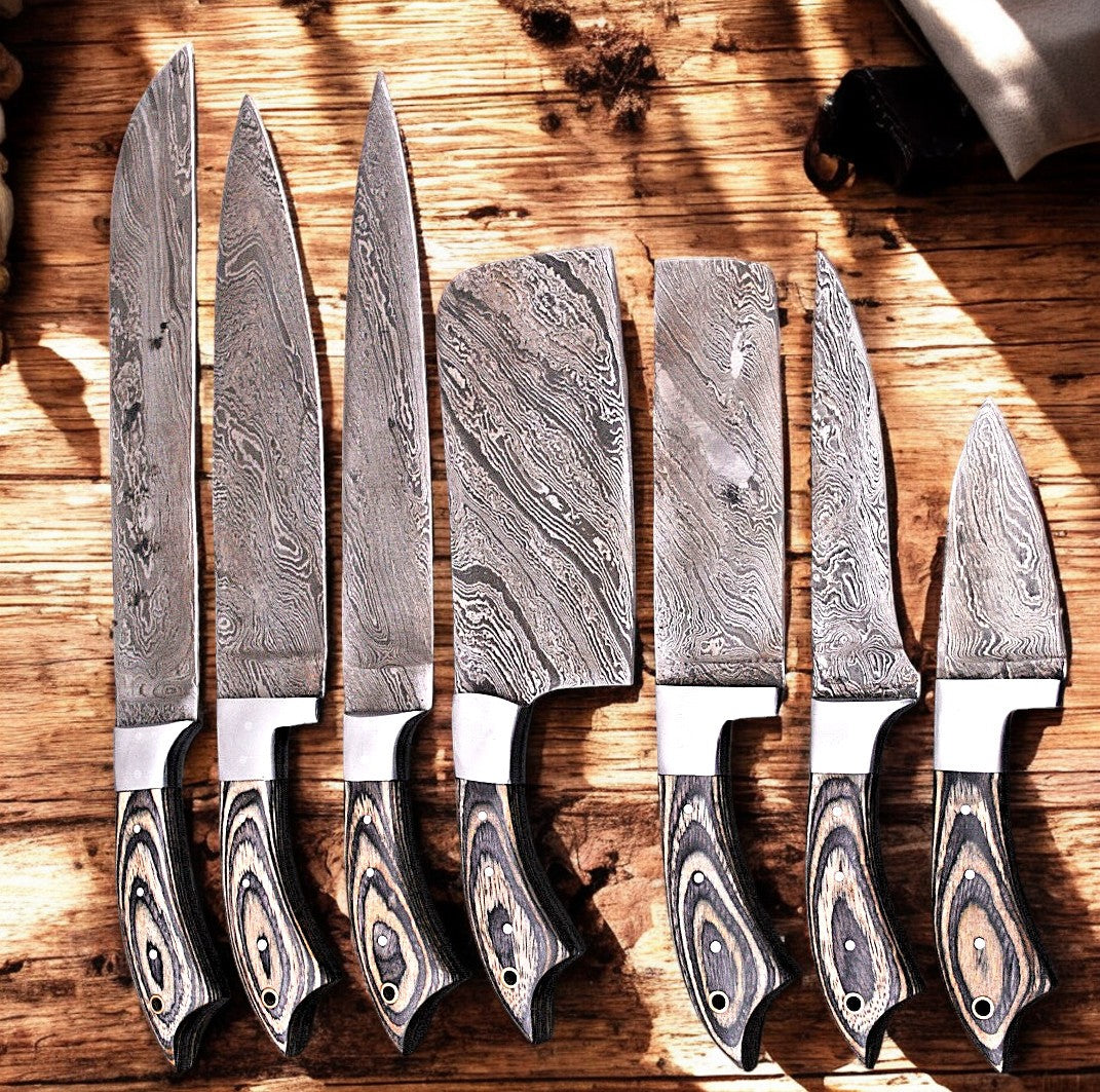 Damascus chef knife
