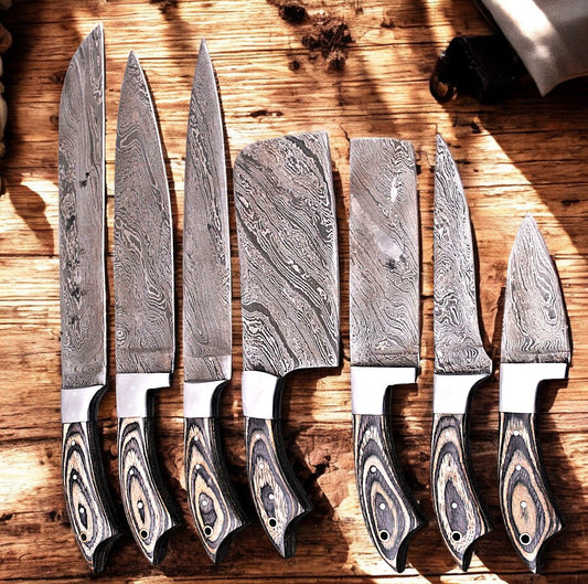 Damascus chef knife