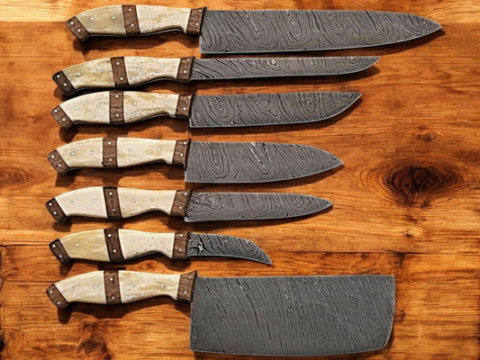 Damascus chef knife