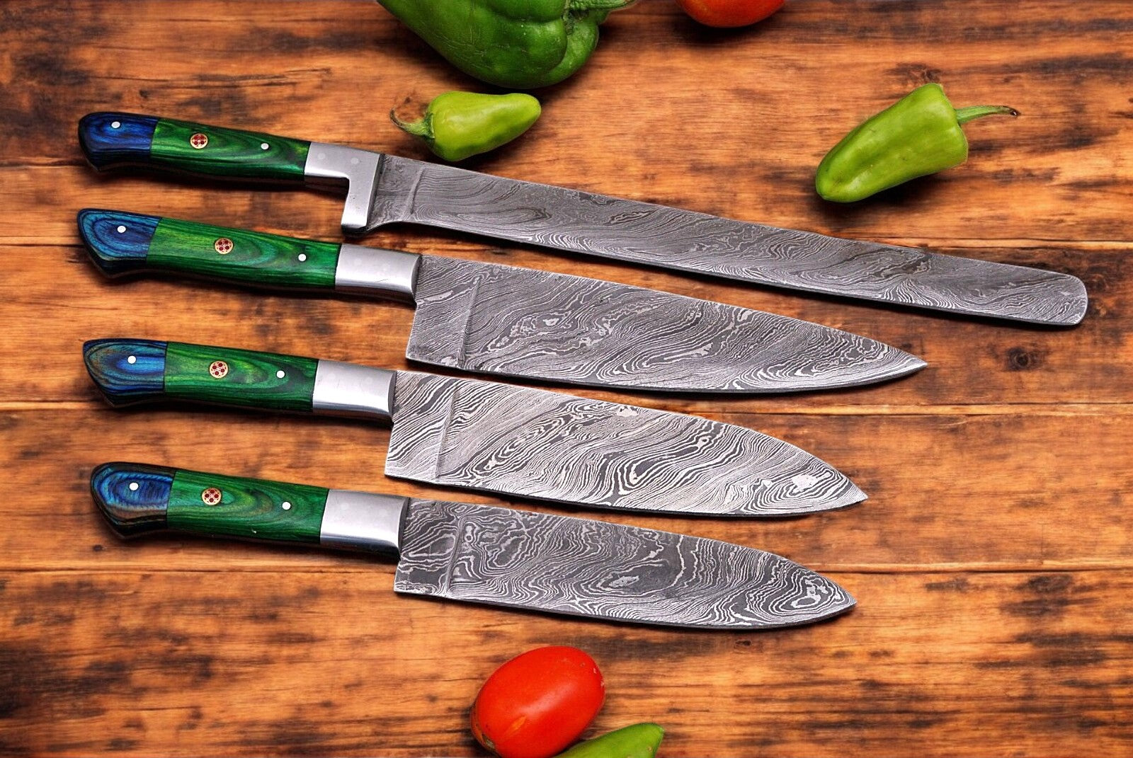 Damascus chef knife