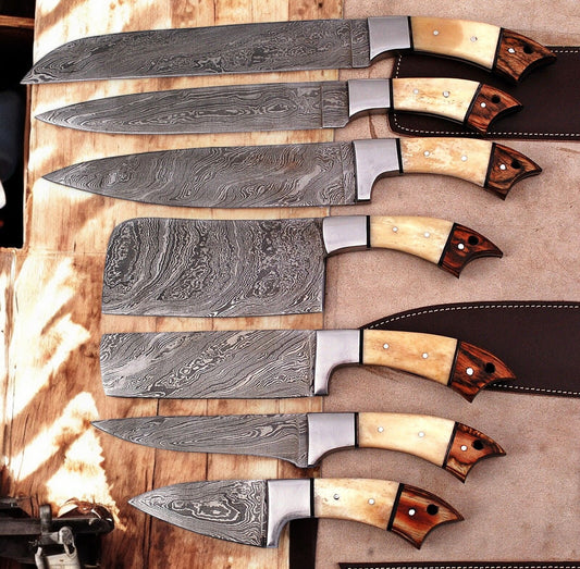 Damascus chef knife