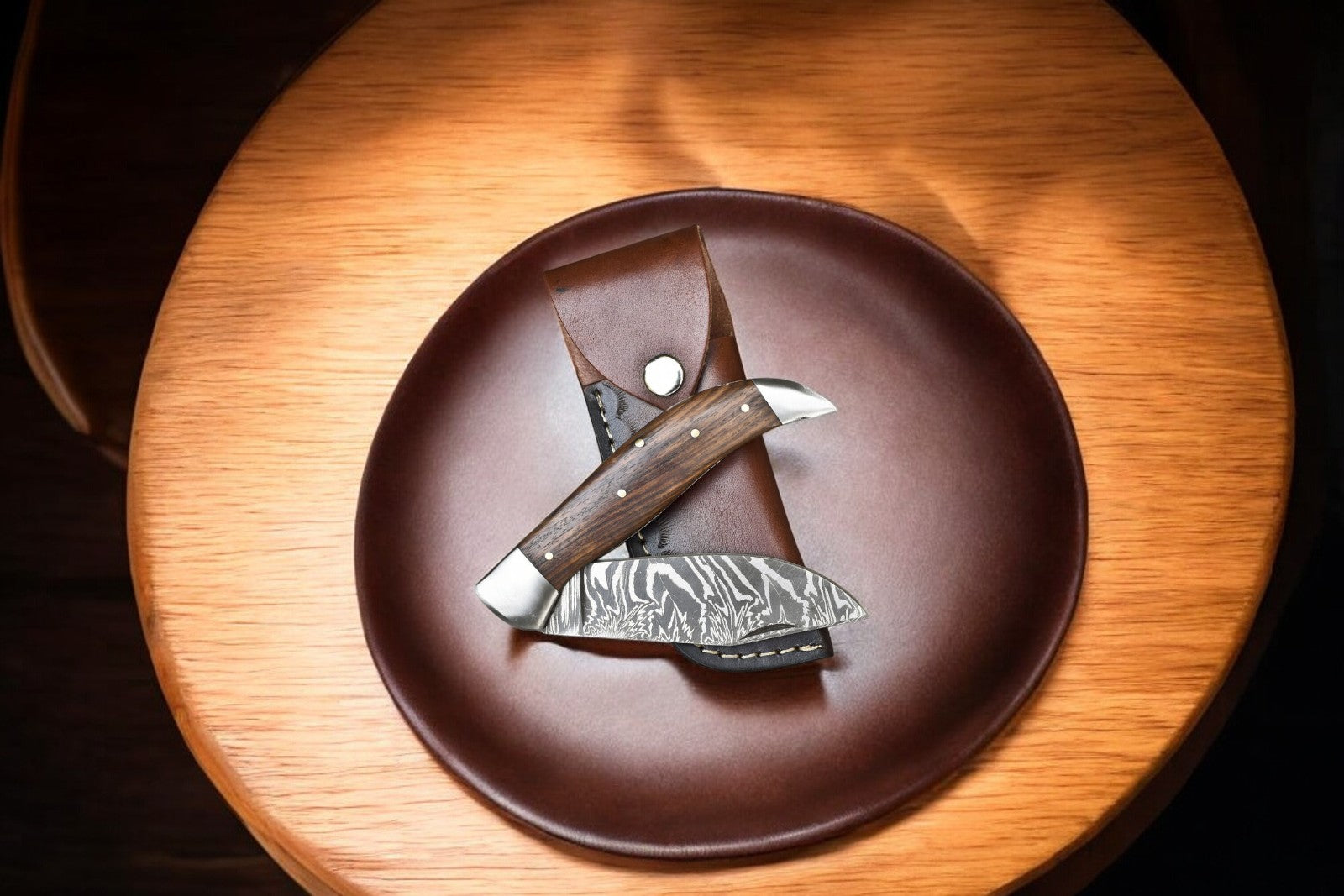 damascus folding knife