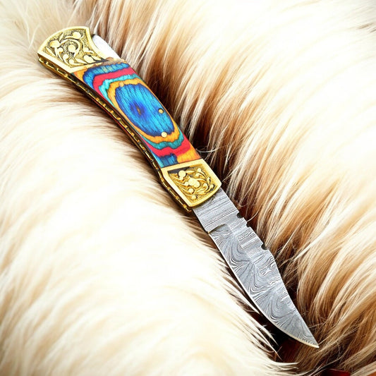 damascus folding knives