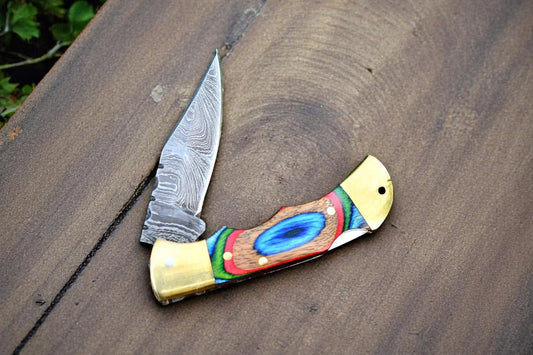 damascus folding knives