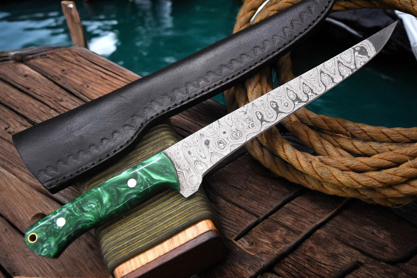 best damascus knives made in USA