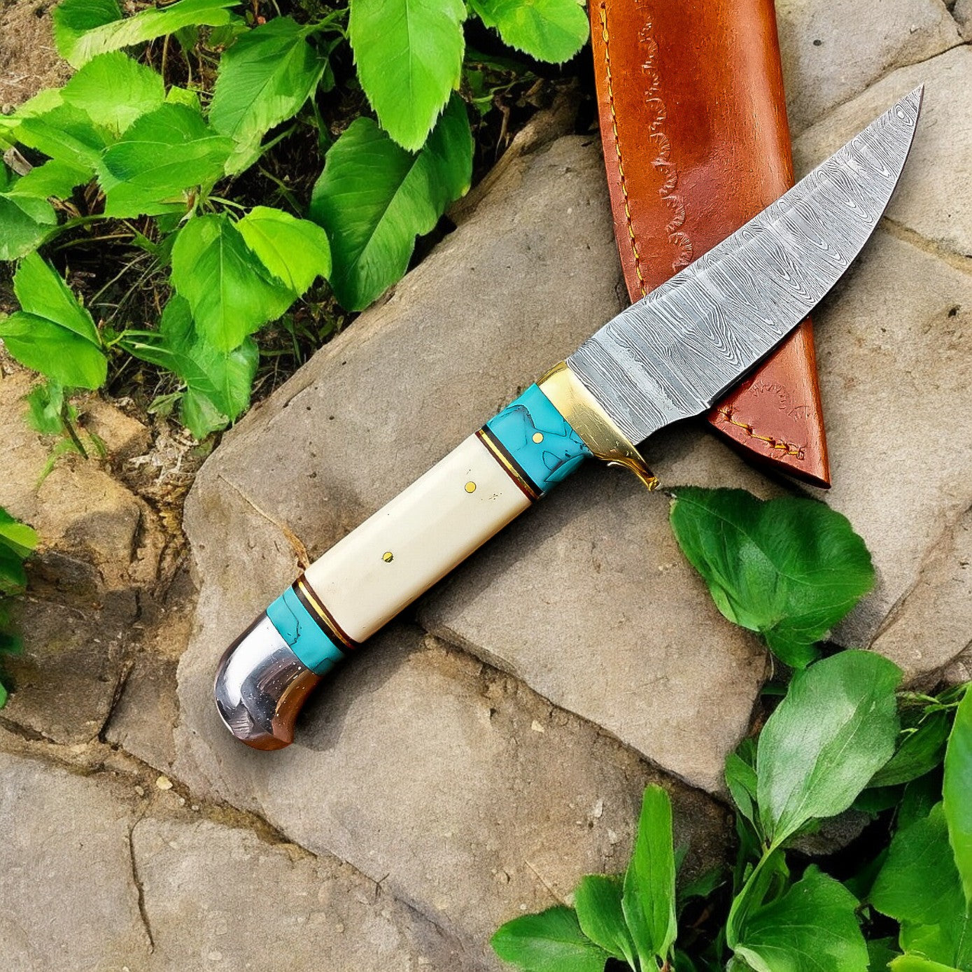 Damascus Hunting Knife