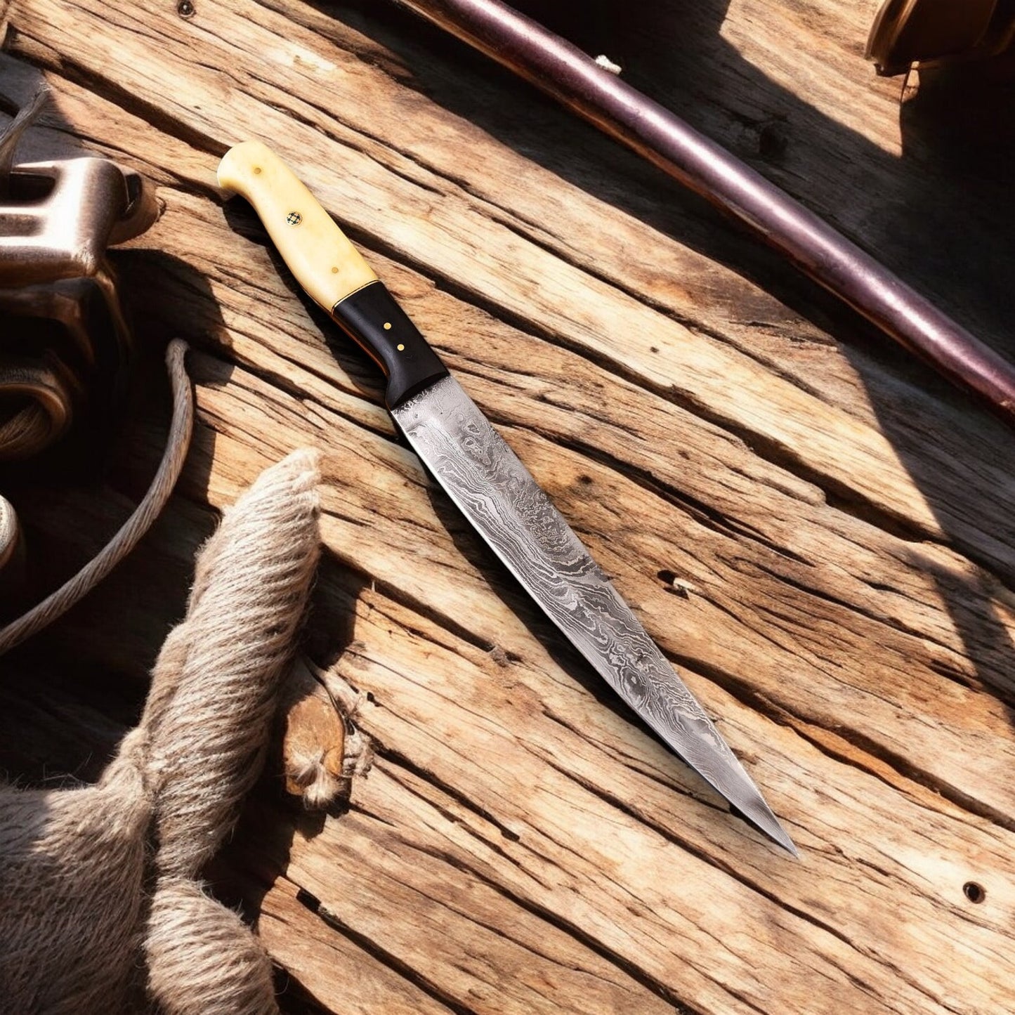 Damascus Filleting Knife