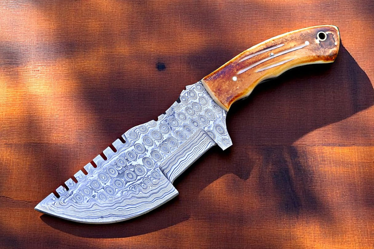Damascus Hunting Knife