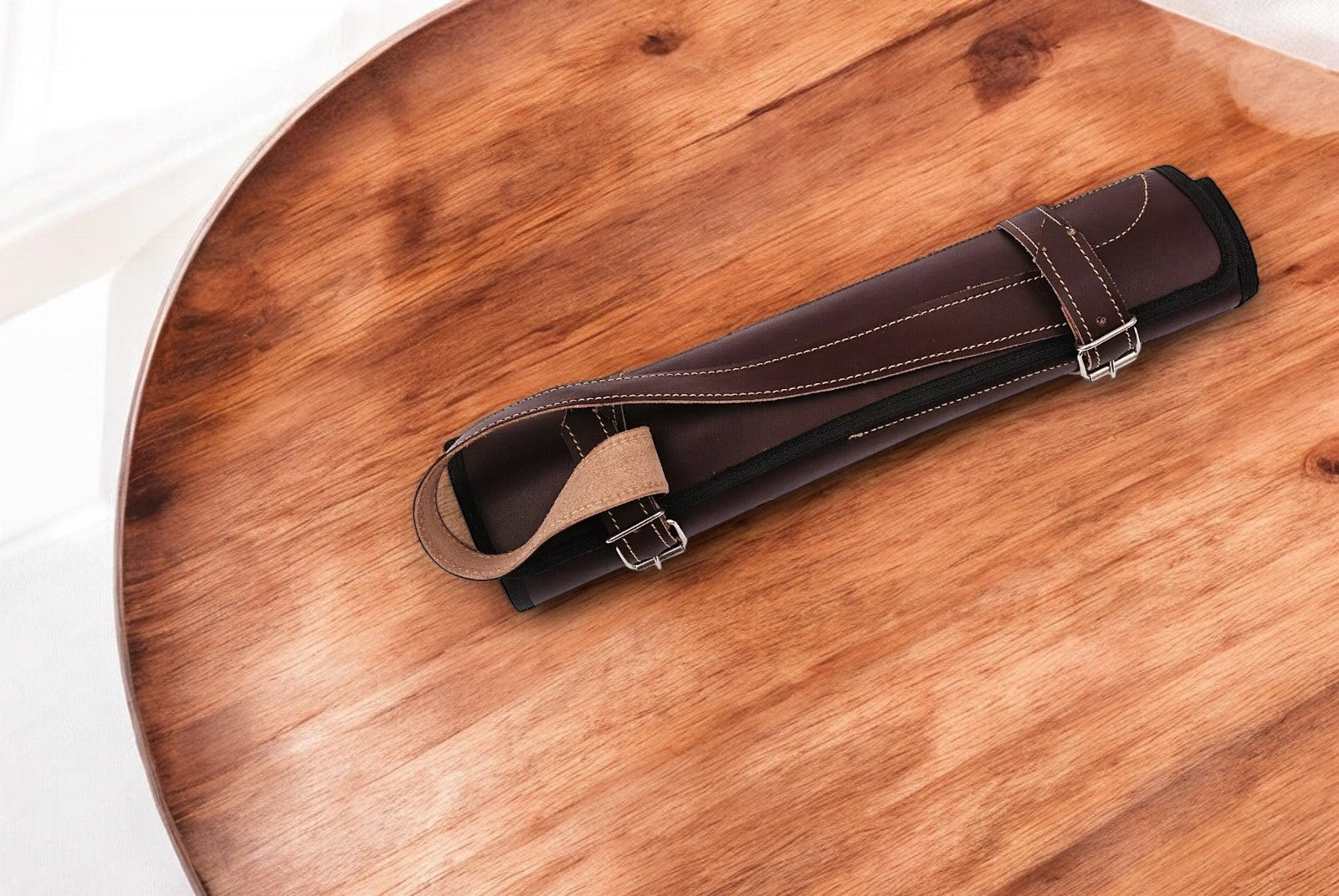 knives in leather roll