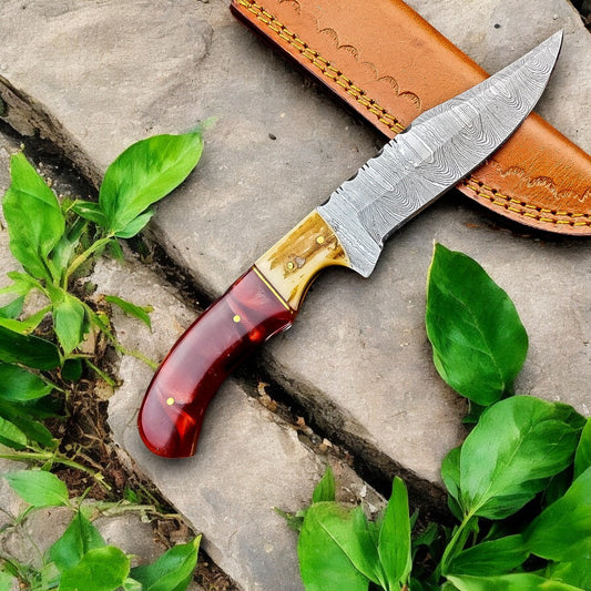 damascus hunting knife