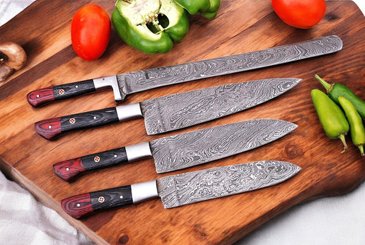 Damascus chef knife