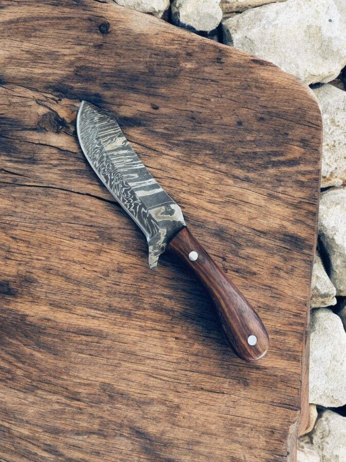 damascus cowboy knife