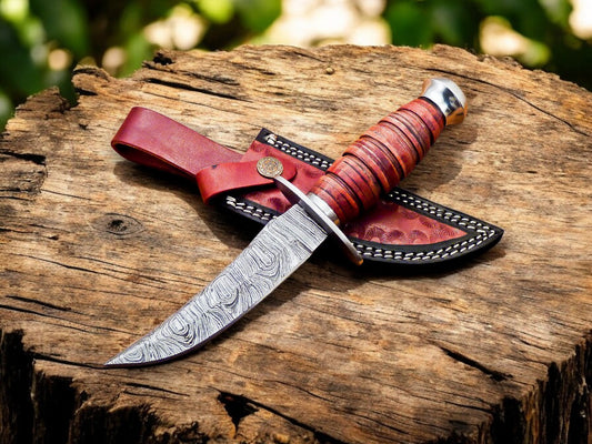 Damascus Bowie Knife