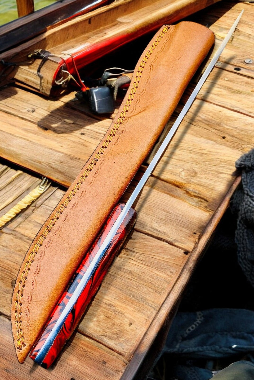 15-inch Overall Length Custom Fillet Knife for Precision Cuts