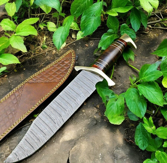 Damascus Bowie Knife