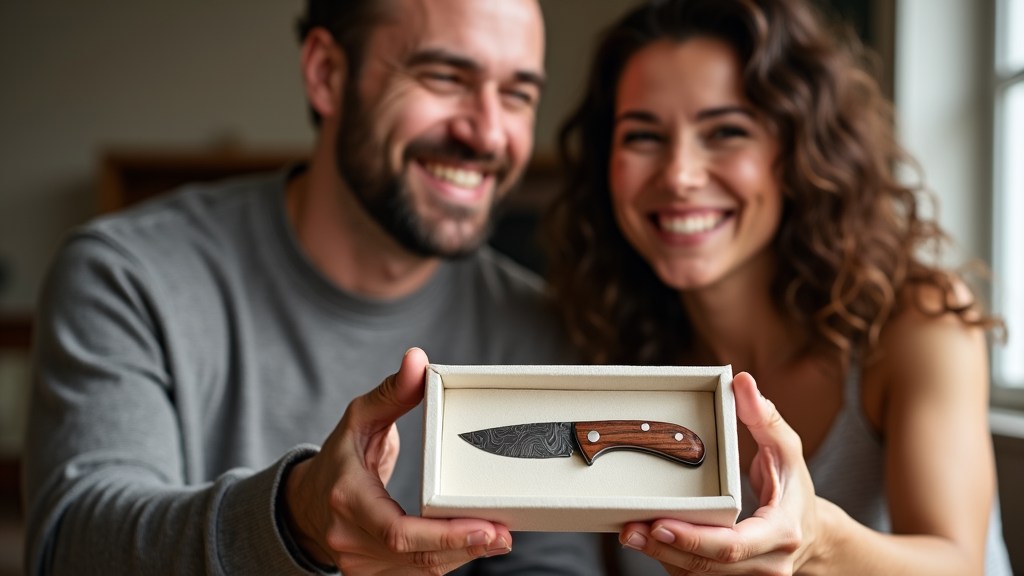 damascus pocket knife