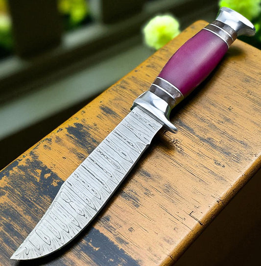 damascus bowie knife
