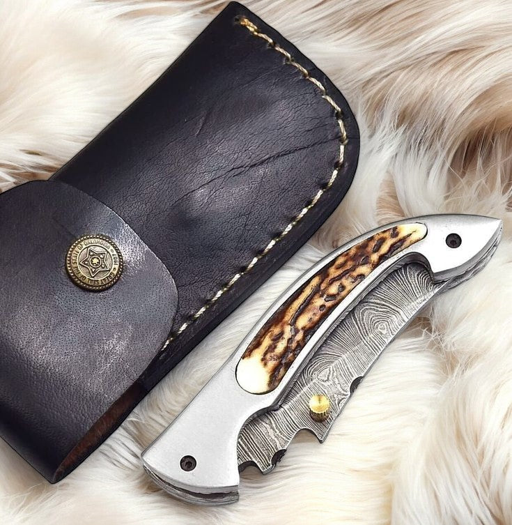 Custom Handmade 3-Inch Folding Knife with Liner Lock

