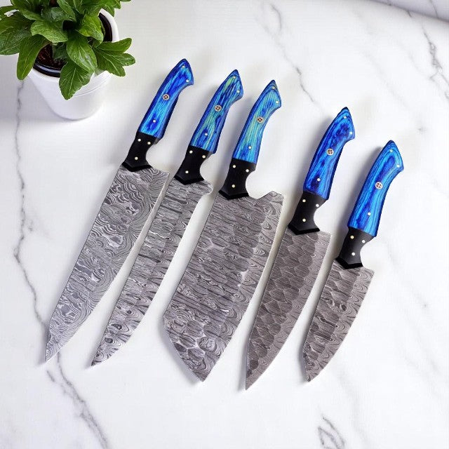 damascus kitchen knives