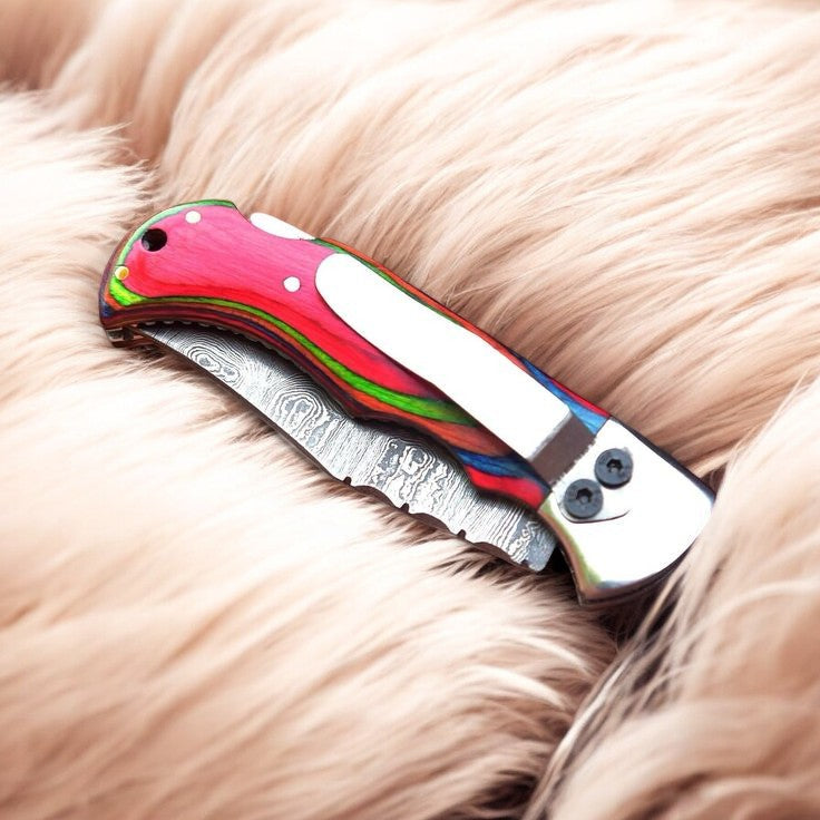 Custom Handmade 3-Inches Clip Knife with Back Lock Mechanism
