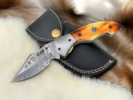 damascus steel knife pocket 