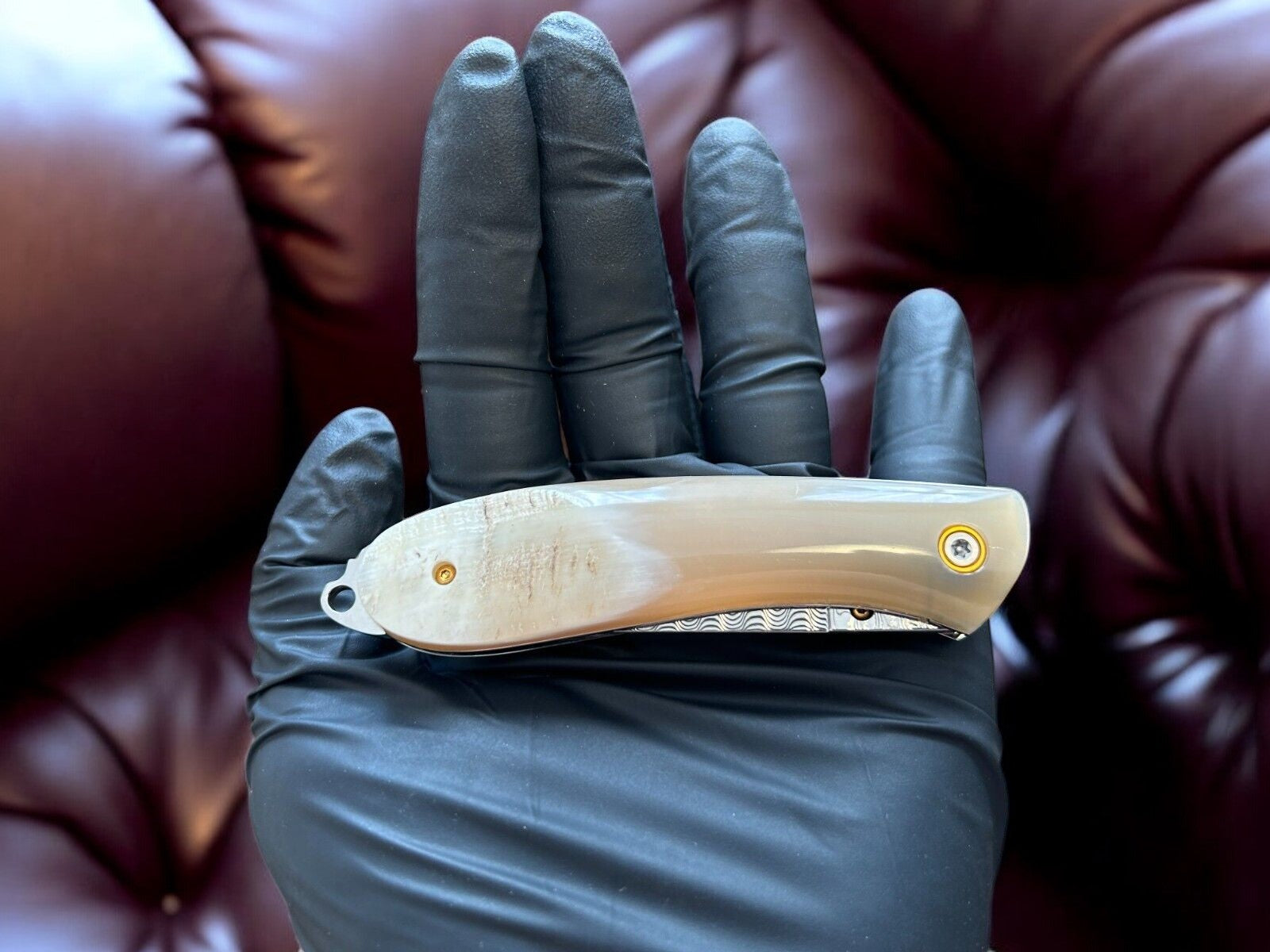 "Liner lock mechanism ensures secure use of the EDC knife."
