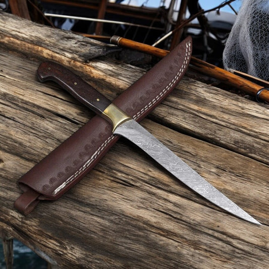  Damascus Fillet Knife 