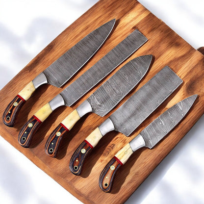 Damascus steel kitchen knife
