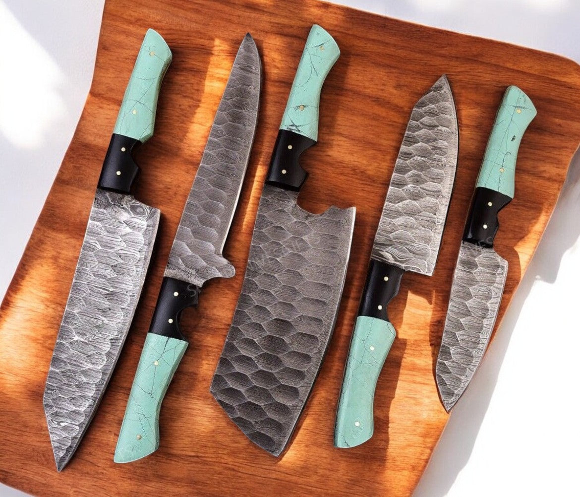 Damascus kitchen knife
