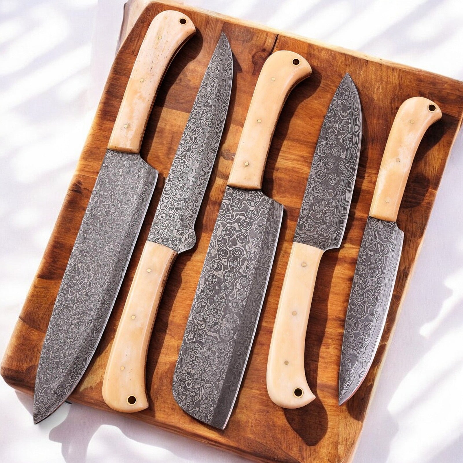 damascus kitchen knives