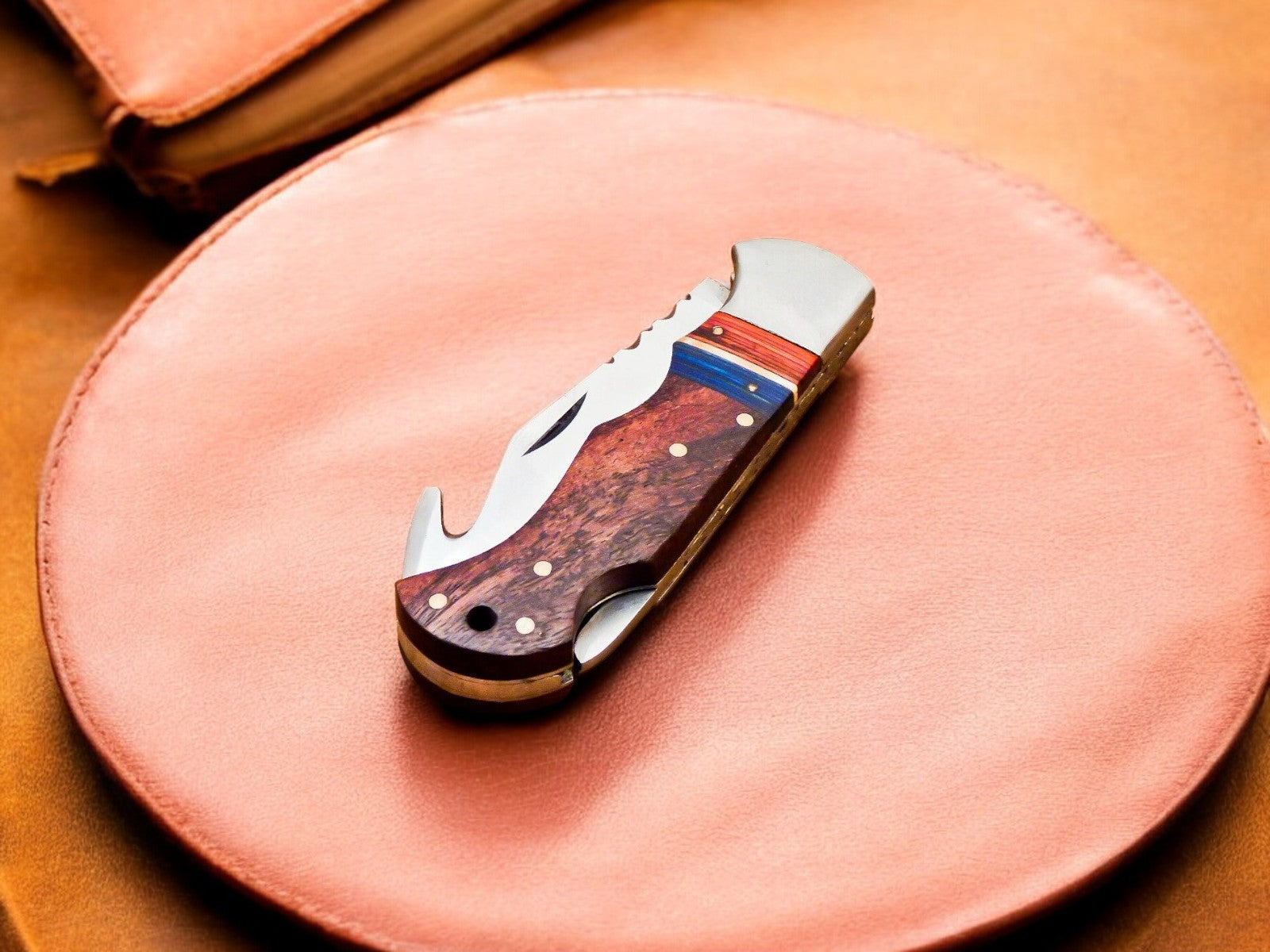 3-Inch Stainless Steel Blade Folding Gut Hook Knife
