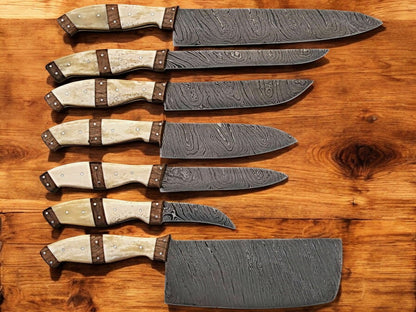 Damascus chef knife 
