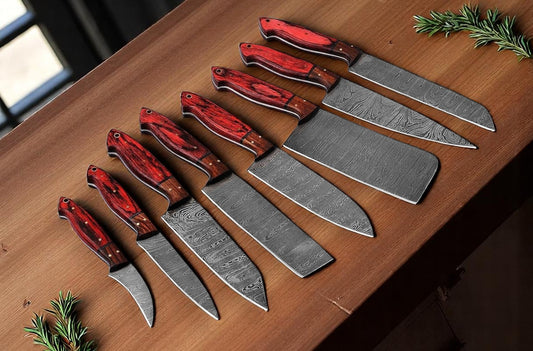 Damascus Kitchen Knives