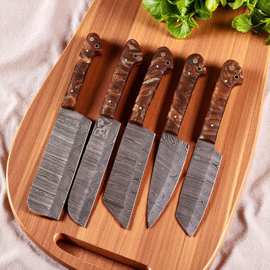 Damascus Kitchen Knives
