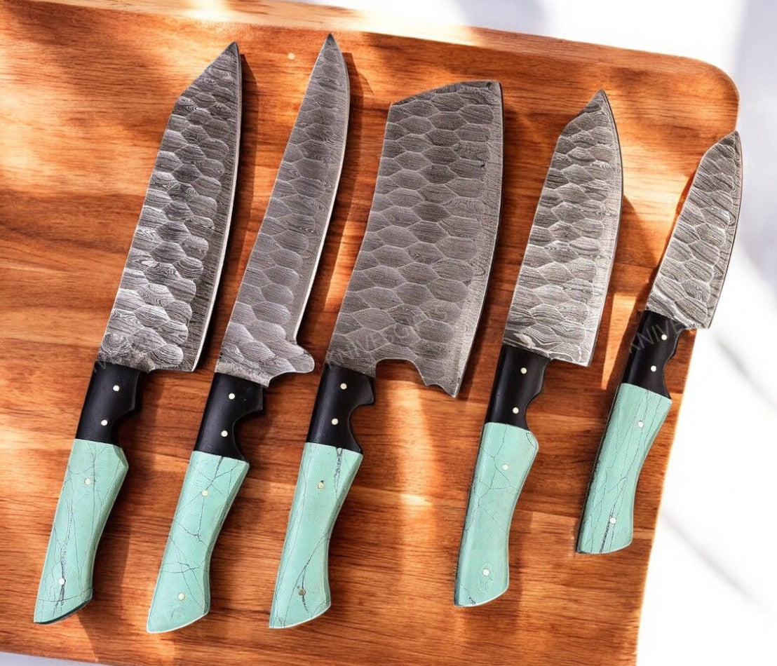 Damascus kitchen knife
