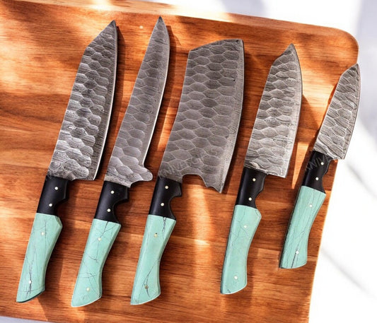 Damascus kitchen knife
