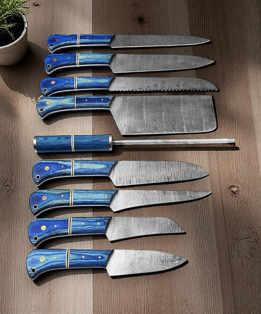Damascus Kitchen Knives