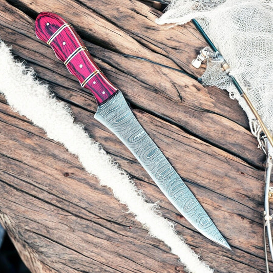  Damascus Filleting Knife
