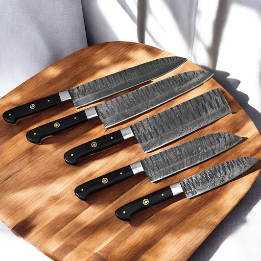 Damascus custom kitchen knife