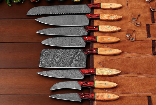 Damascus Kitchen Knives