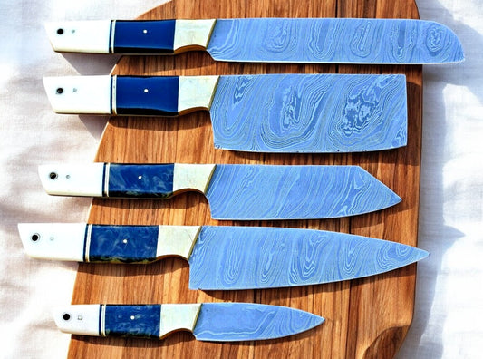 Damascus chef knife 
