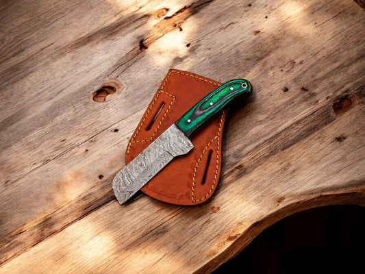  Damascus Bull Cutter Knife 